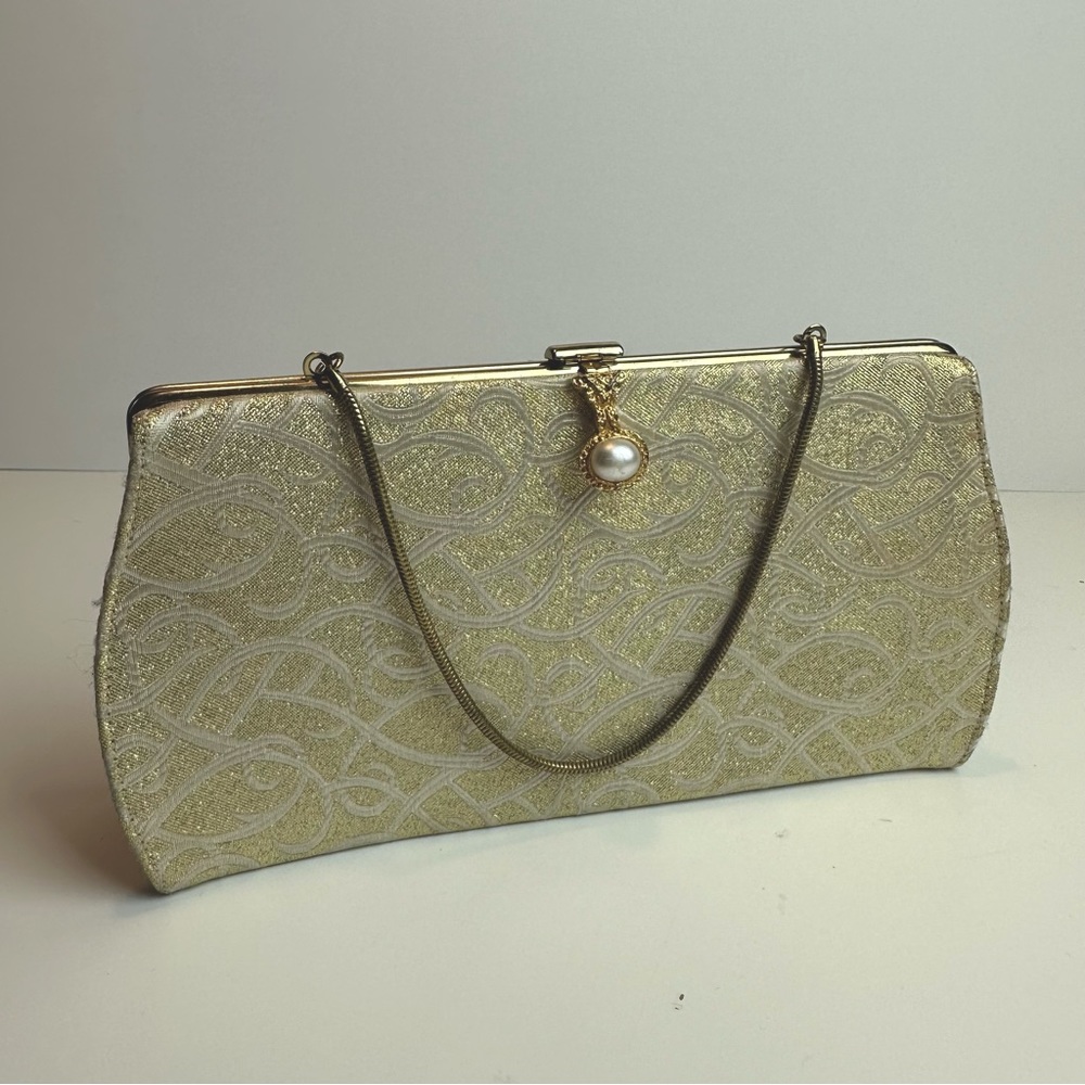 Vintage Rulo Creation Gold Clutch Bag